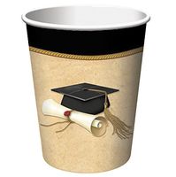 Creative Converting 8 Count Sophisticate Grad Hot or Cold Beverage Cups