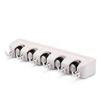 Shreem85 Mop and Broom Holder Wall Mount Magic Plastic Hanger Brush Cleaning Tool Rack