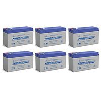 Power Sonic 12V 9AH Sealed Lead Acid (SLA) Battery for Electric Scooter Bicycle - 6 Pack