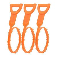 3 Pack Drain Snake Hair Augers Drain Jam Crusher Clog Remover