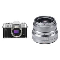 Fujifilm X-T30 Body Silver + Fujinon XF35mmF2 R WR Lens Silver