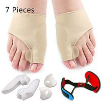 FACAI 1 Pair Gel Bunion Corrector Toe Protectors Straightener, Gel Bunion Corrector Kit Hallux Valgus Sleeves with Toe Stretcher Exerciser for Day and Night Bunion Relief for Men Women
