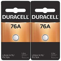 2x Duracell 76A 1.5V Alkaline Battery Replacement LR44,CR44,SR44,AG13,A76,PX76