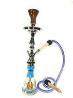 Brand New Zebra Smoke Series 23" Egyptian Hookah (Regular)