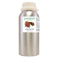 Anise Star Essential Oil - 16 fl oz (473 ml) Aluminum Bottle w/Plug and Cap - 100% Pure Essential Oil - GreenHealth