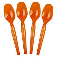 Frozen Dessert Supplies Super Dessert Orange Disposable Plastic Spoons, Durable and Sturdy Party Spoons Great For Ice Cream & So Much More! Fast Shipping! 100 Count