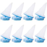 Washing Machine Lint Catcher,VideoPUP 8PCS Reusable Plum Flower Type Washer Lint Mesh Bag Hair Filter Washing Machine Laundry Ball(Blue)