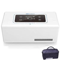 HPDOH Insulin Cooler, Portable Insulin Mini Refrigerator, Travel Drug Cooler 2-8 ° C, USB Charging, Suitable for Car/Travel/Aircraft, Can Work 8 Small (220 100 90mm)