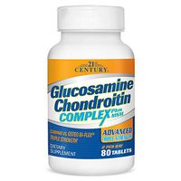 21st Century Glucosamine and Chondroitin, Advanced 3X Tablets, 80 Count