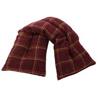 Lily's Home Herbal Lavender Heated Neck and Shoulders Wrap with Microwavable Heat Pad, Moist Heat Therapy for Tension and Pain Relief, Plaid (20" x 4")