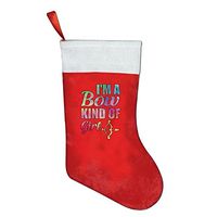 I'm A Bow Kind Of Girl Lady Hunter Archery Christmas Stockings Xmas Candy Gift Bag Socks Hanging Decoration