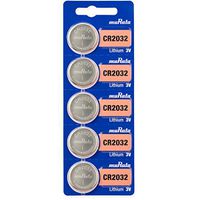 Murata CR2032 Battery 3V Lithium Coin Cell - Replaces Sony CR2032 (5 Batteries)