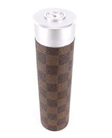 CiGuru CTT011 Cigar Travel Tube Humidor Airtight with Hygrometer Aluminium & Leather Travel Humidor Tube