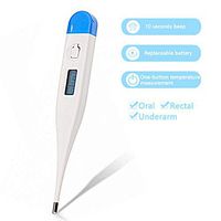 Digital Thermometer, Fast Readings-Oral, Underarm, Rectal Thermometer Rapidly Tests Fever, Clinical Basic Body Temperature Thermometer with Accurate