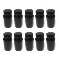 unbrand 10 Empty Plastic Pill Bottles Medicine Container Vitamin Capsule Drug Holder Bk