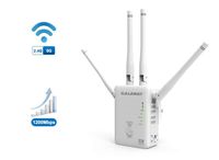 GALAWAY 1200Mbps WiFi Range Extender 2.4GHz and 5GHz Signal Extenders Internet Booster 360 Degree WiFi Booster Signal Amplifier with 4 Antennas