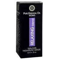 Pure Essential Oil Works Relaxing Blend, 100% Pure, Natural, Paraben-Free and Therapeutic Grade with Euro-Style Dropper, 0.33 Ounces