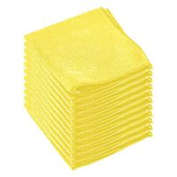 Size12" X 12" Microfiber Cleaning Cloth Towel Absorbent No Scratch Polishing Detailing Rags 12 pcs.Yellow