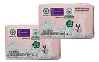 Korean Bon Organic Cotton Sanitary Pads Panty-Liner 34 Count (2)