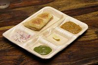 NATURAWARES Biodegradable Rectangle Plate Suitable for Parties, Compostable and Eco-Friendly Disposable Areca Palm Leaf - Pack of 150-10x12 inches