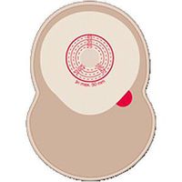 For Life GMBH Stomocur Brilliant One-piece Cut-to-fit Closed Colostomy Pouch with Filter 3/4" to 2" Stoma Opening, 130mm x 190mm, Clear, 110mm x 110mm Adhesive Surface (Box of 30 Each)