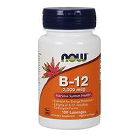 NOW B-12 2000 mcg,100 Lozenges