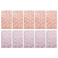 Yardwe 25pcs Resealable Cellophane Bags Self Adhesive Treat Bag Sealing Treat Bags Party Favor Bags Heart-Shaped Candy Bags for Dessert, Party Treats, Bakery, Candle, Soap