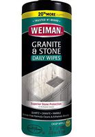 Weiman Granite Cleaner and Polish - 30 Wipes - For Granite Marble Soapstone Quartz Quartzite Slate Limestone Corian Laminate Tile Countertop and More