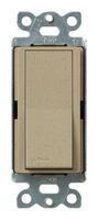 Lutron Claro On/Off Switch, 15 Amp, 3-Way, SC-3PS-MS, Mocha Stone