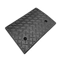 Mobility Outdoor Roadside Ramps, Hotel Garage Store Car Wash Garden Mat- Non-Slip Pad Outdoor Ramps Vehicle Ramps (Color : Black)