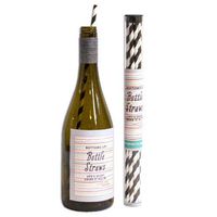 Curly Girl Design | Striped Bottle Straws | Pack of Paper Straws