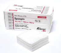 PRO ADVANTAGE® NON-WOVEN GAUZE SPONGES - Non-Woven Gauze Sponge, 4" x 4", Non-Sterile, 4-Ply, 200/slv, 10 slv/cs