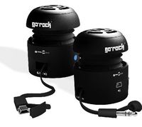 Grandmax SPKR-GR1-BK Tweakers GoRock Portable Speakers (Black)