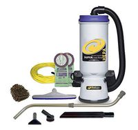 ProTeam 107119 Backpack Vacuum Cleaner, Commercial Super CoachVac, HEPA (Complete Set), with Bonus Premium Microfiber Cleaner Bundle