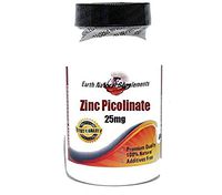 Zinc Picolinate 25mg * 100 Caps 100% Natural - by EarhNaturalSupplements