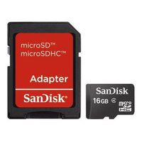 SANDISK MICROSDHC 16GB WITH ADAPTER