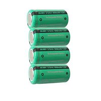 1.2V 2/3AA 650mAh NIMH Rechargeable Battery Flat Top (4Pcs-2/3AA)