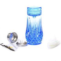 FFLOWER Hookah Set, Acrylic LED Hookah Shisha Set with Hose Bowl Shisha Accessories for Club Bar Party,B