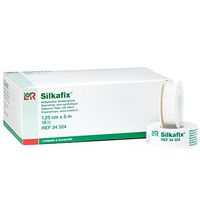 Silkafix Adhesive Tape, Silk Medical & First Aid Tape for Wound Dressings, Easy to Tear Tape for Catheters, Cannulas, Drains, and Probes, Latex Free, Strong Adhesion Tape, 1.25 cm x 5 m