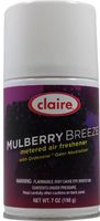 Claire C-106 7 Oz. Mulberry Breeze Metered Air Freshener Aerosol Can (Case of 12)