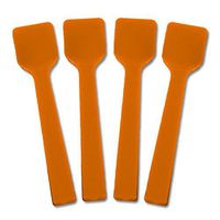 Solid Color Mini Plastic Gelato Spoons - 3,000 / Case (Orange)