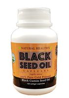 Pure Cold Pressed Black Cumin Seed Oil 500mg - 120 Capsules - Supplement Pills to Support Healthy Blood Sugar, Blood Pressure, Cholosterol, Healthy Skin & Hair - Non GMO & USDA Organic