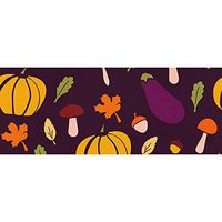 INTERESTPRINT Cute Pumpkins, Mushrooms 58"x 23" Gift Wrapping Paper Perfect for Gift Bags, DIY Crafts, Holidays - 5 Rolls