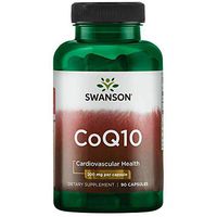 Swanson CoQ10 Cardiovascular Brain Energy and Heart Health Antioxidant Support Supplement 200 mg 90 Capsules