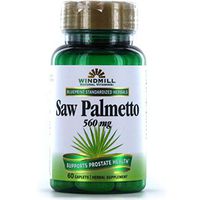 Windmill herbals saw palmetto 560 mg dietary supplement caplets - 60 ea