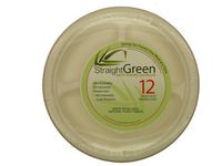 StraightGreen 10.25 In. Heavy Duty 3 Compartment Round Dinner Plates (144 Pla.