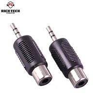 Gimax 8pcs 2.5mm Jack Male Plug to RCA Female Socket Audio Converter 3poles Stereo 2.5mm plug to RCA Audio Adapter - (Pins: 3poles)