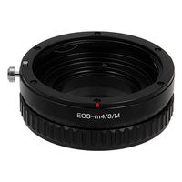 Fotodiox Pro Lens Mount Adapter, Canon EOS (EF, EF-s) Mount Lens to Micro 4/3 (MFT) Mirrorless Digital Cameras with Macro Focusing Helicoid - Panasonic Lumix, Olympus Pen, OM-D, etc