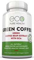 Green Coffee Bean Extract — Pure Natural Appetite Suppressant — 50% Chlorogenic Acid — by Eco Pure Health
