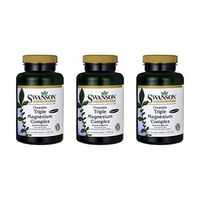 Swanson Triple Magnesium Complex 400 mg 60 Chwbls 3 Pack